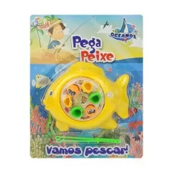 Pega peixe com 06 peixinhos mini a corda Pop Sakes