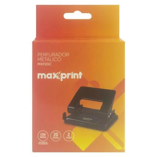 Perfurador de papel para 20 folhas Maxprint