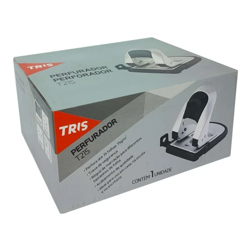 Perfurador de papel para 35 folhas Tris