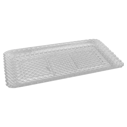 Petisqueira de vidro bandeja ampole 25x13cm