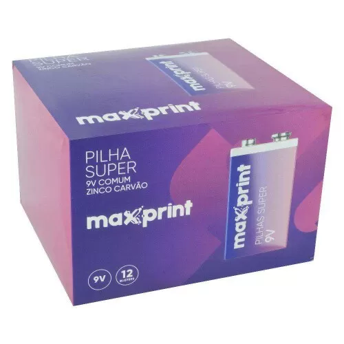 Pilha bateria 9V Maxprint