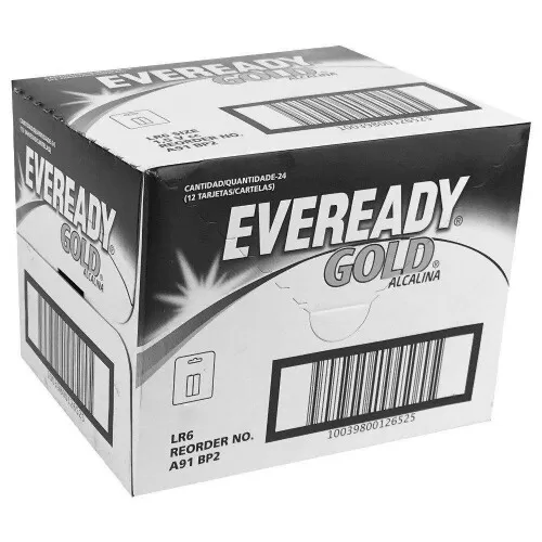 Pilha palito alcalina AAA com 02 unidades Eveready