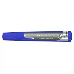 Pincel atômico permanente azul 5,3mm ponta chanfrada Faber Castell