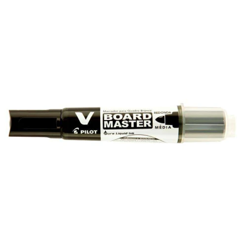 Pincel para quadro branco líquido 5,5ml preto recarregável Pilot