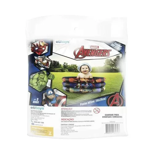 Piscina inflável Avengers 83x25cm 115lts Etitoys