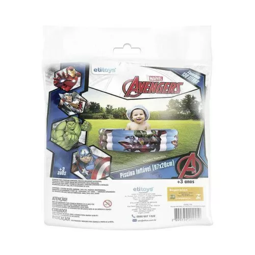 Piscina inflável Avengers 97x20cm 130lts Etitoys