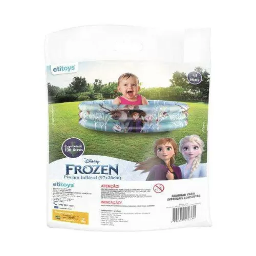 Piscina inflável Frozen 97x20cm 130lts Etitoys