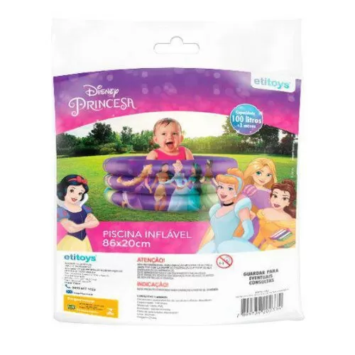 Piscina inflável princesas Disney 86x20cm 100lts Etitoys