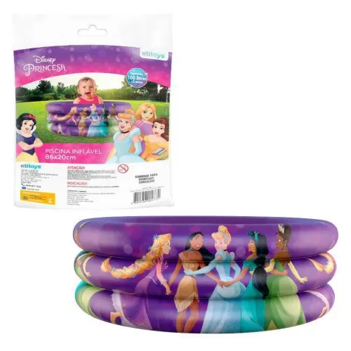 Piscina inflável princesas Disney 86x20cm 100lts Etitoys