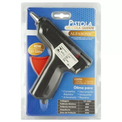 Pistola para cola quente grande bivolt Y-X02 Alfasonic