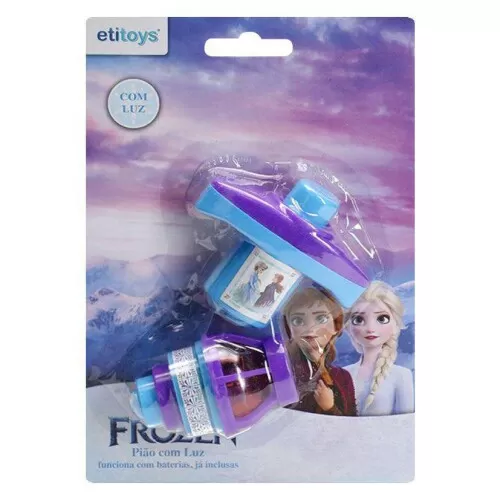 Pião com luz Frozen Etitoys