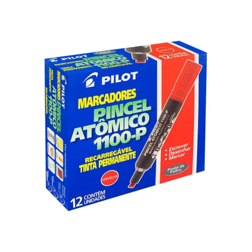 Pincel atômico recarregável vermelho Pilot