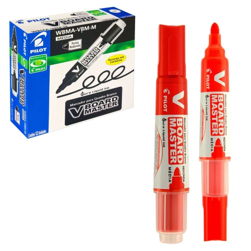 Pincel para quadro branco líquido 5,5ml vermelho recarregável Pilot