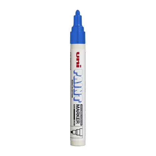 Pincel permanente industrial uni paint marker PX20 azul Mitsubichi