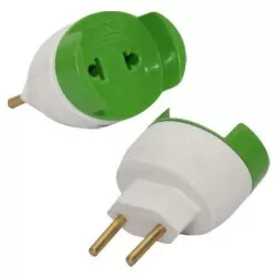 Pino adaptador universal color 2 pinos blister Compolux