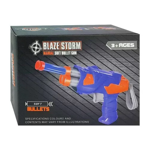 Pistola lança dardos blaze storm com 03 dardos Shock