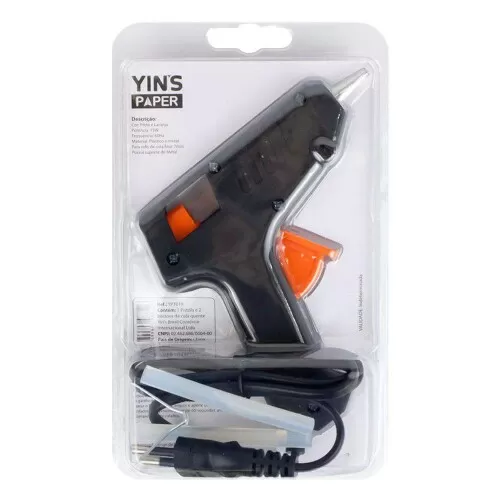 Pistola para cola quente pequena 15W bivolt Yin's