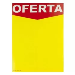 Placa de papel oferta vertical 10cm x 15cm com 25 unidades 5202 Radex