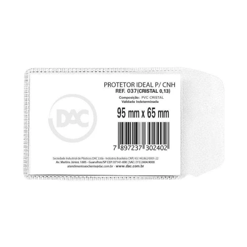 Porta documento 95x65mm unidade Dac