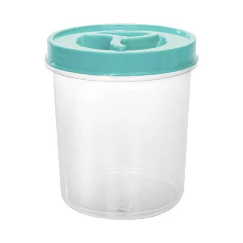 Pote plástico porta mantimento redondo transparente 2000ml Ercaplast