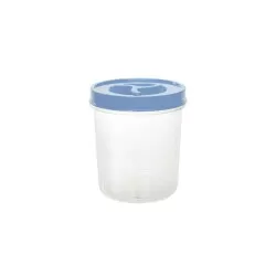 Pote plástico porta mantimento redondo transparente 500ml Ercaplast