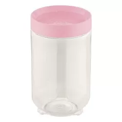 Pote plástico multiuso conecta 900ml rosa Uz. Utilidades