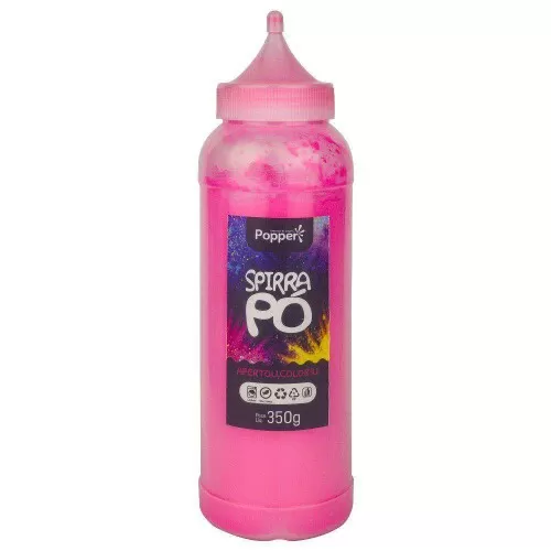 Pó colorido spirra rosa chá revelação bisnaga 350g Popper