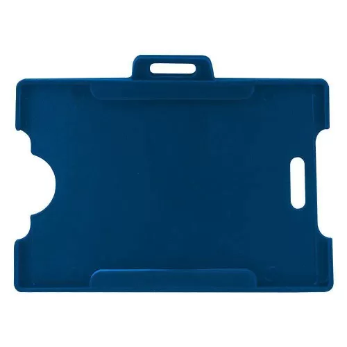 Porta cracha/cartão em pp injetado 90mmX60mm azul com 10 unidades Kit