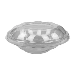 Pote plástico descartável bowl cristal 500ml com 100 unidades marplast