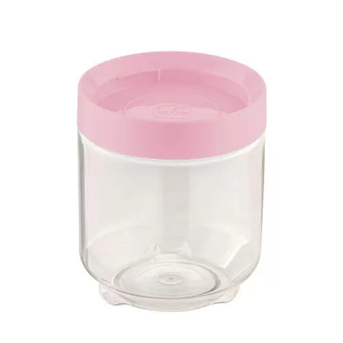 Pote plástico multiuso conecta 600ml rosa Uz. Utilidades