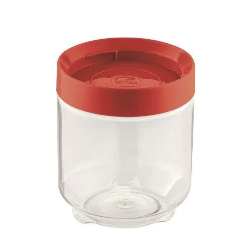 Pote plástico multiuso conecta 600ml vermelho Uz. Utilidades