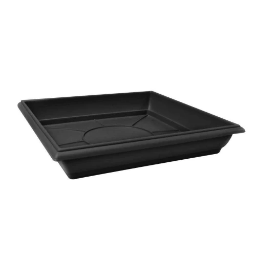 Prato plástico para vaso floreira n°2,5 35cm preto Nutriplast