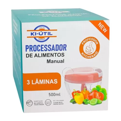 Processador de legumes a corda 500ml Ki-útil