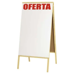 Quadro branco duplo promoção/oferta para calçada 100x60 Souza