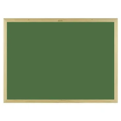 Quadro escolar verde com moldura de madeira 80x60cm Souza