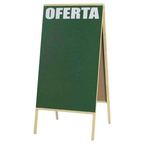 Quadro verde duplo promoção/oferta para calçada 100x60 Souza