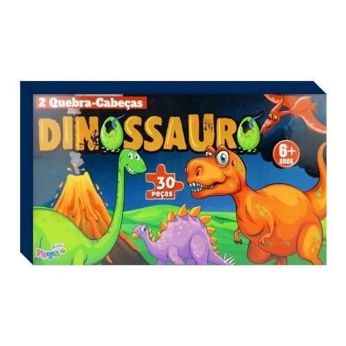 Quebra-cabeça dinossauro 30 peças Mini Toys