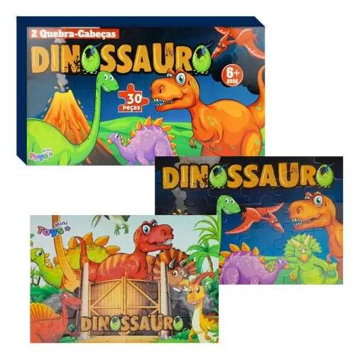 Quebra-cabeça dinossauro 30 peças Mini Toys