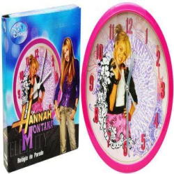 Relógio de parede redondo Hannah montana/Jonas brothers