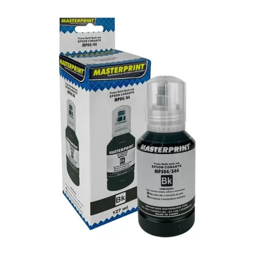 Refil de tinta Epson MP04/44 preto 127ml Masterprint