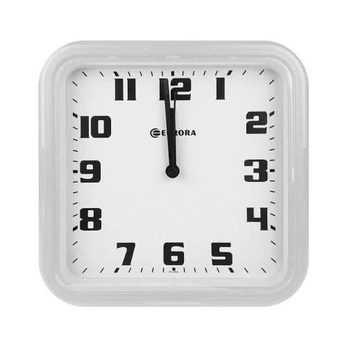 Relógio de parede quadrado 22cm liso branco Sulclock