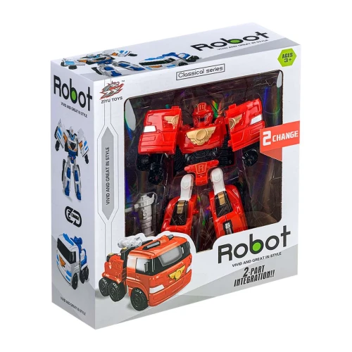 Robô plástico Robot com 20cm 2 em 1