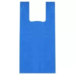 Sacola plástica tratada azul 32x40cm com 100 unidades Sustenplast