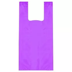 Sacola plástica tratada lilás 32x40cm com 100 unidades Sustenplast