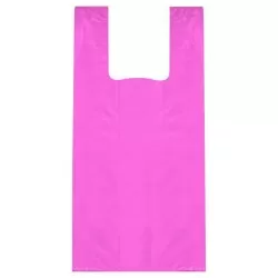 Sacola plástica tratada rosa 50x60cm com 100 unidades Sustenplast