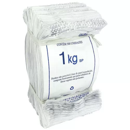 Saco de papel mix branco 01kg com 500 unidades K.B Especial