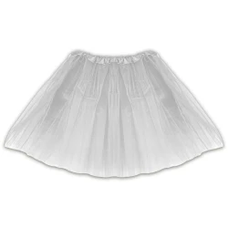 Saia tutu 40cm branca/preta/vermelha Aliança