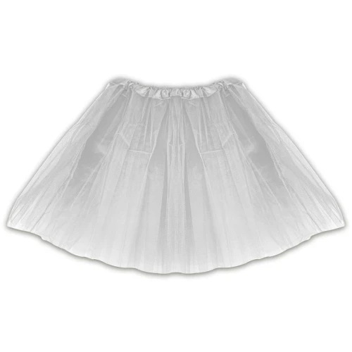 Saia tutu 40cm branca/preta/vermelha Aliança