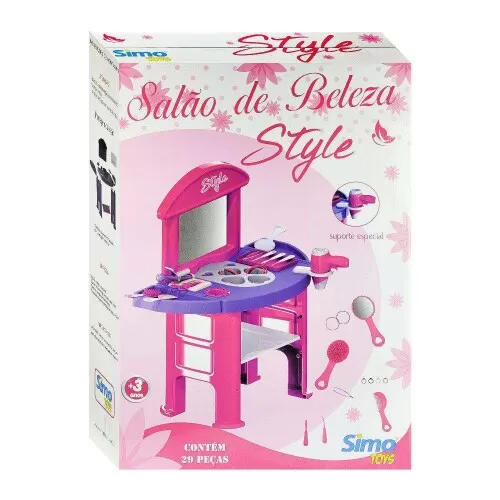 Salão de beleza bancada Style com acessórios Simoplast