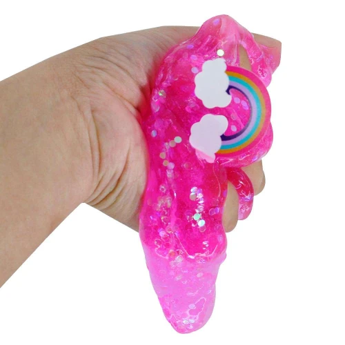 Slime eca divertida mix brilho 145g Dm Toys